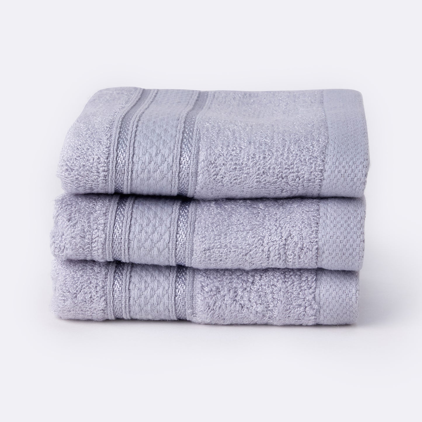 Bamboo Soul Bamboo Face Towel | Ultra Absorbent & Super Soft | 30 x 30 cm - 550 GSM | Pack of 3 – Grey