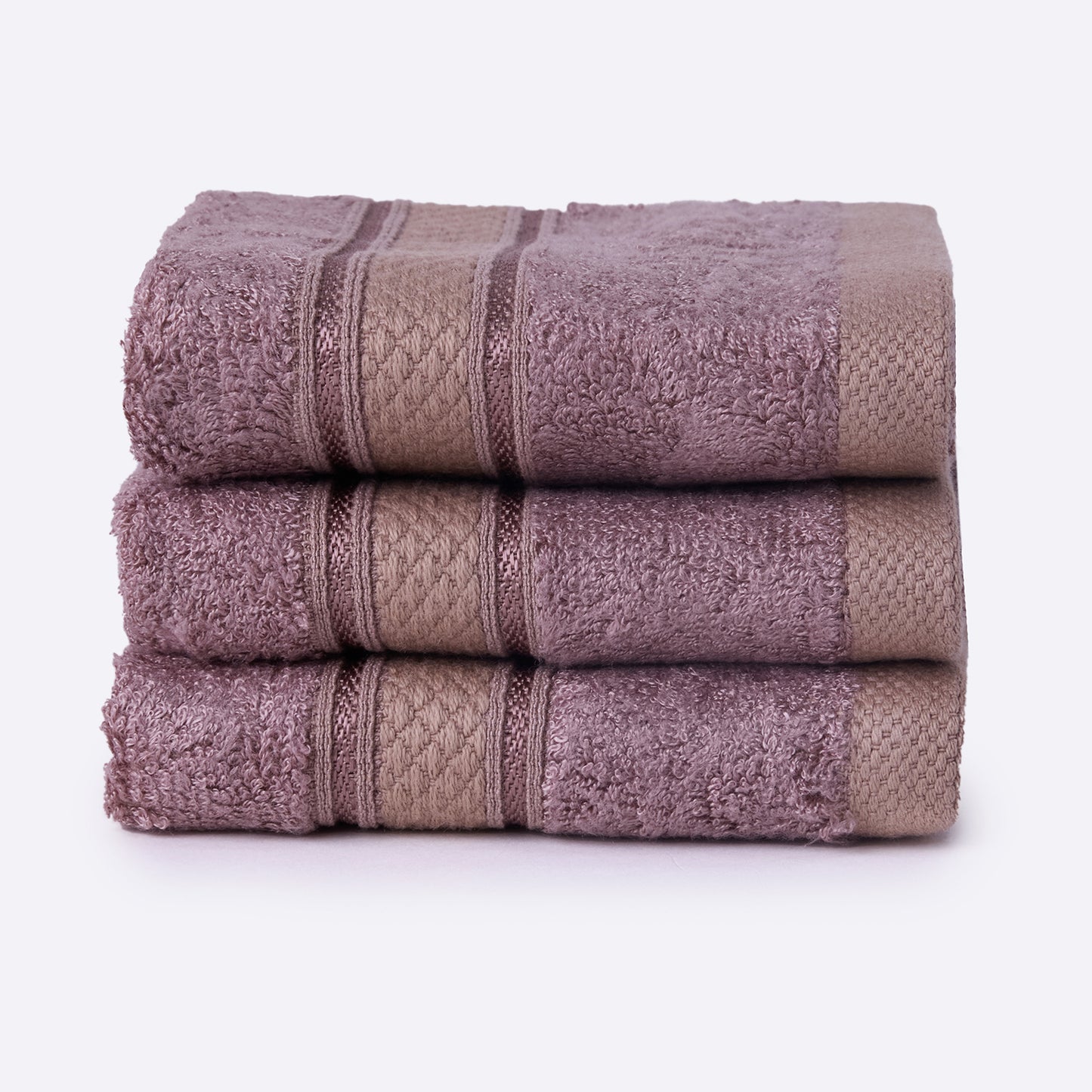 Bamboo Soul Bamboo Face Towel | Ultra Absorbent & Super Soft | 30 x 30 cm - 550 GSM | Pack of 3 – Dark Beige