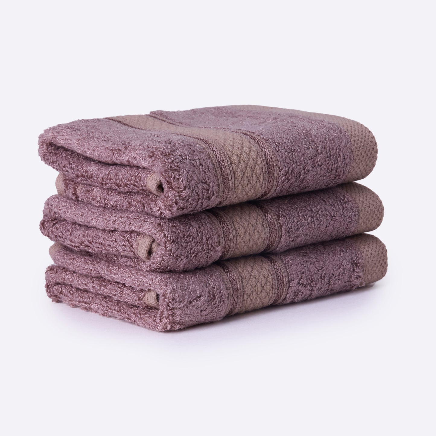 Bamboo Soul Bamboo Face Towel | Ultra Absorbent & Super Soft | 30 x 30 cm - 550 GSM | Pack of 3 – Dark Beige