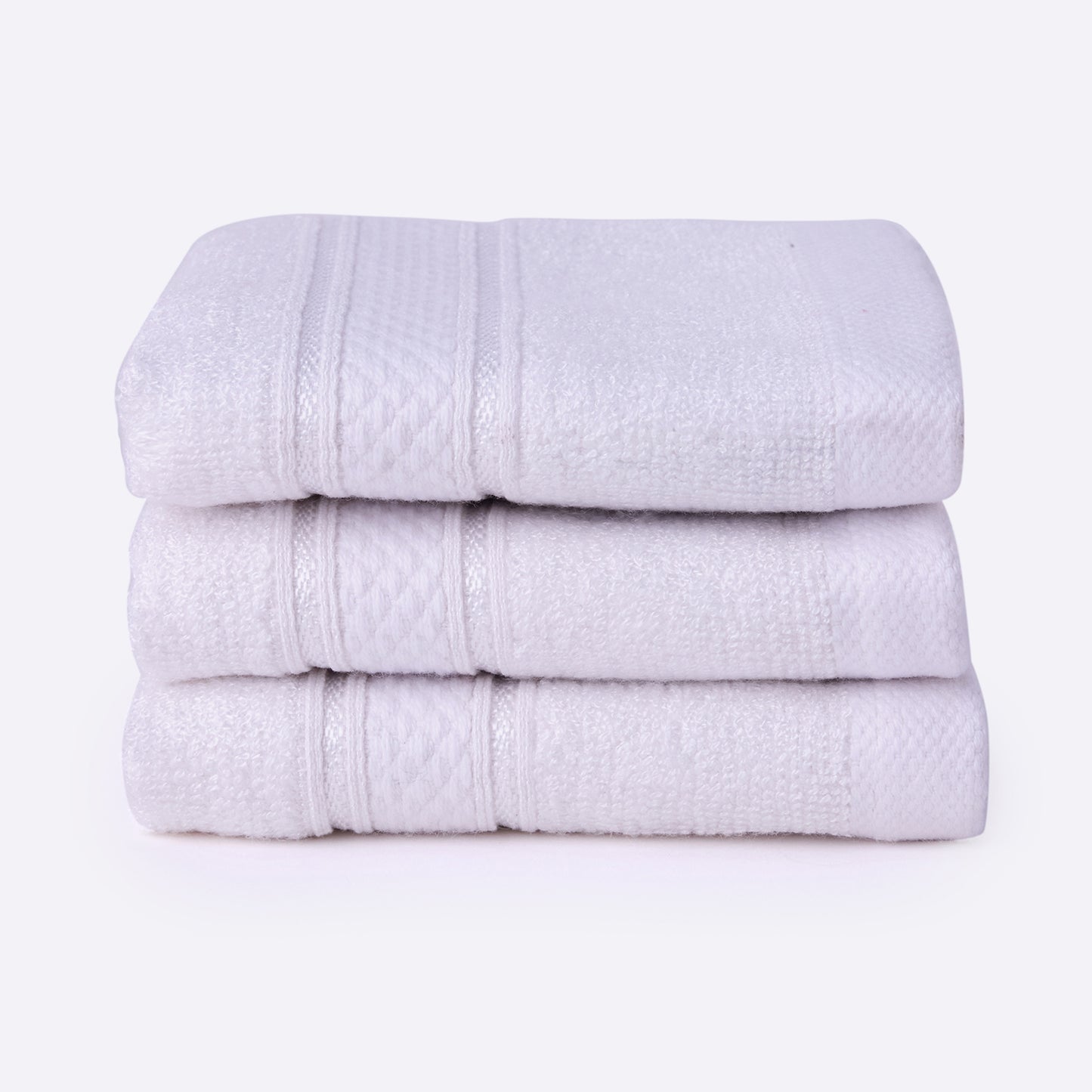 Bamboo Soul Bamboo Face Towel | Ultra Absorbent & Super Soft | 30 x 30 cm - 550 GSM | Pack of 3 – White