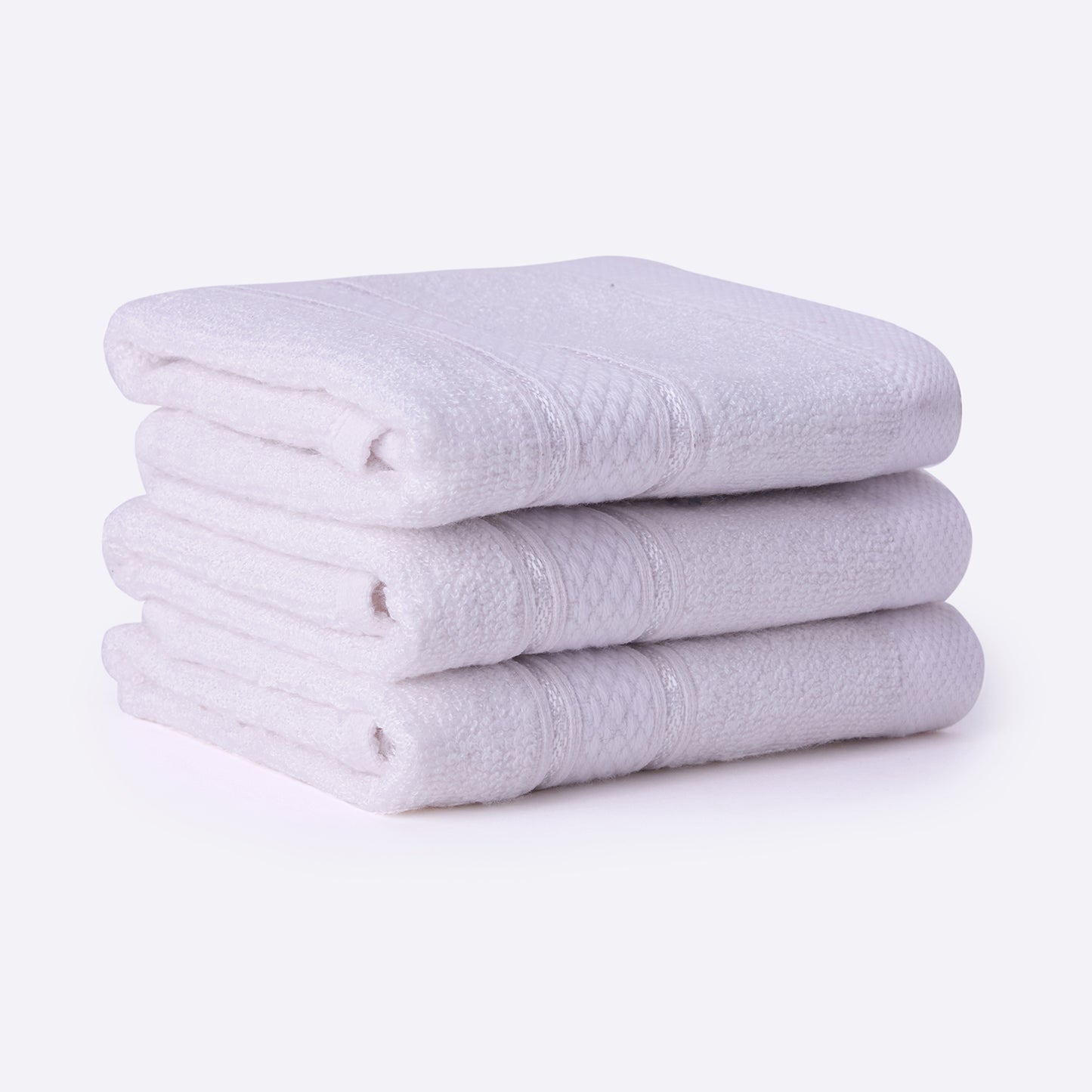 Bamboo Soul Bamboo Face Towel | Ultra Absorbent & Super Soft | 30 x 30 cm - 550 GSM | Pack of 3 – White