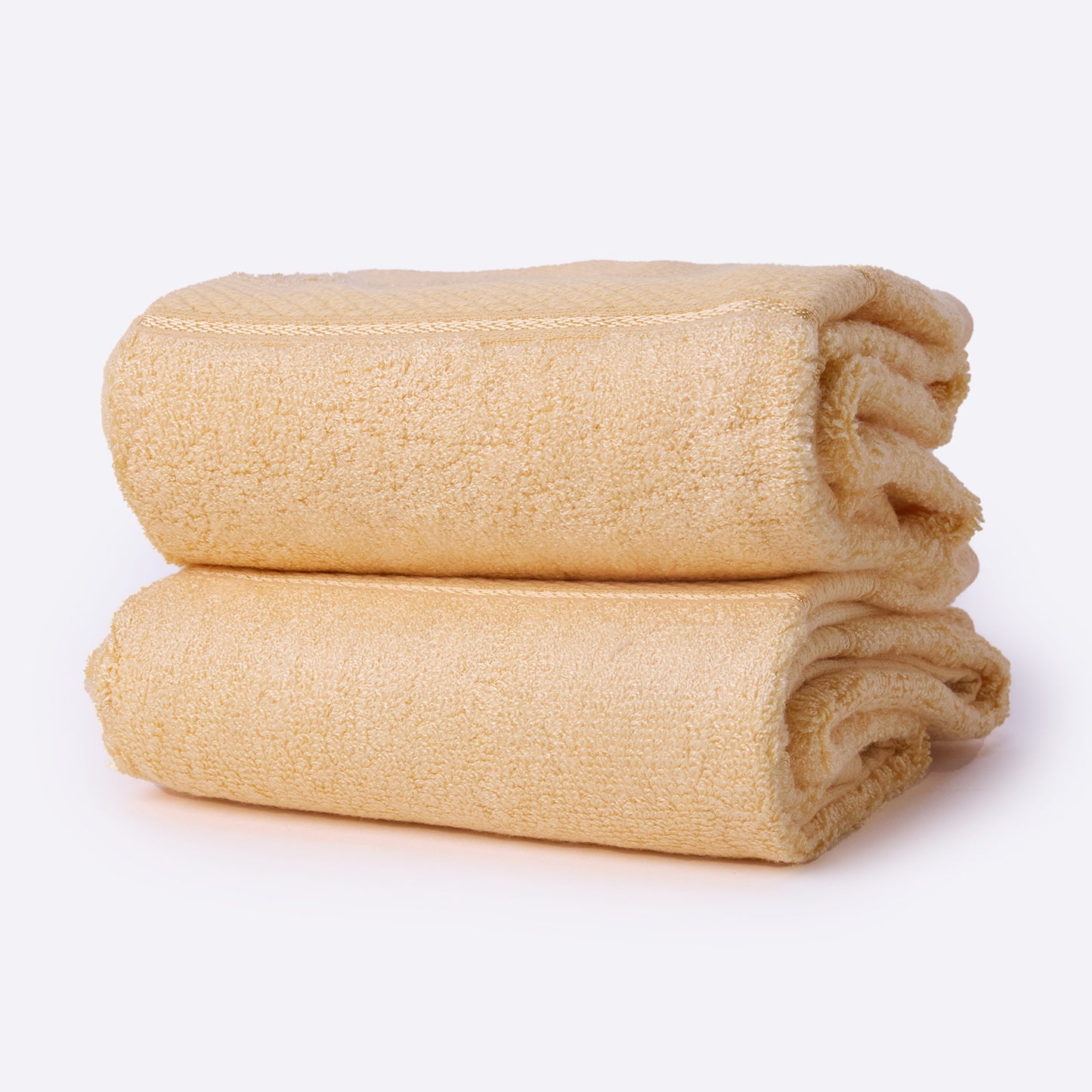 Bamboo Soul Bamboo Hand Towel | Ultra Absorbent & Super Soft | 40 x 60 cm - 550 GSM | Pack of 2 – Yellow