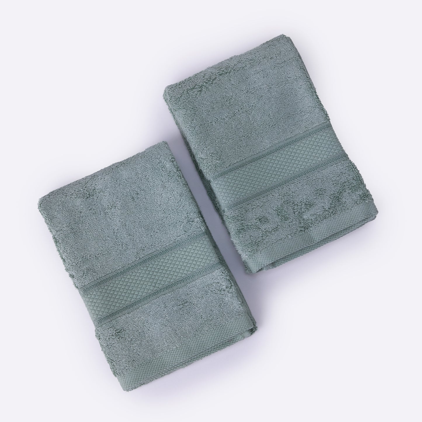 Bamboo Soul Bamboo Hand Towel | Ultra Absorbent & Super Soft | 40 x 60 cm - 550 GSM | Pack of 2 – Mint Green