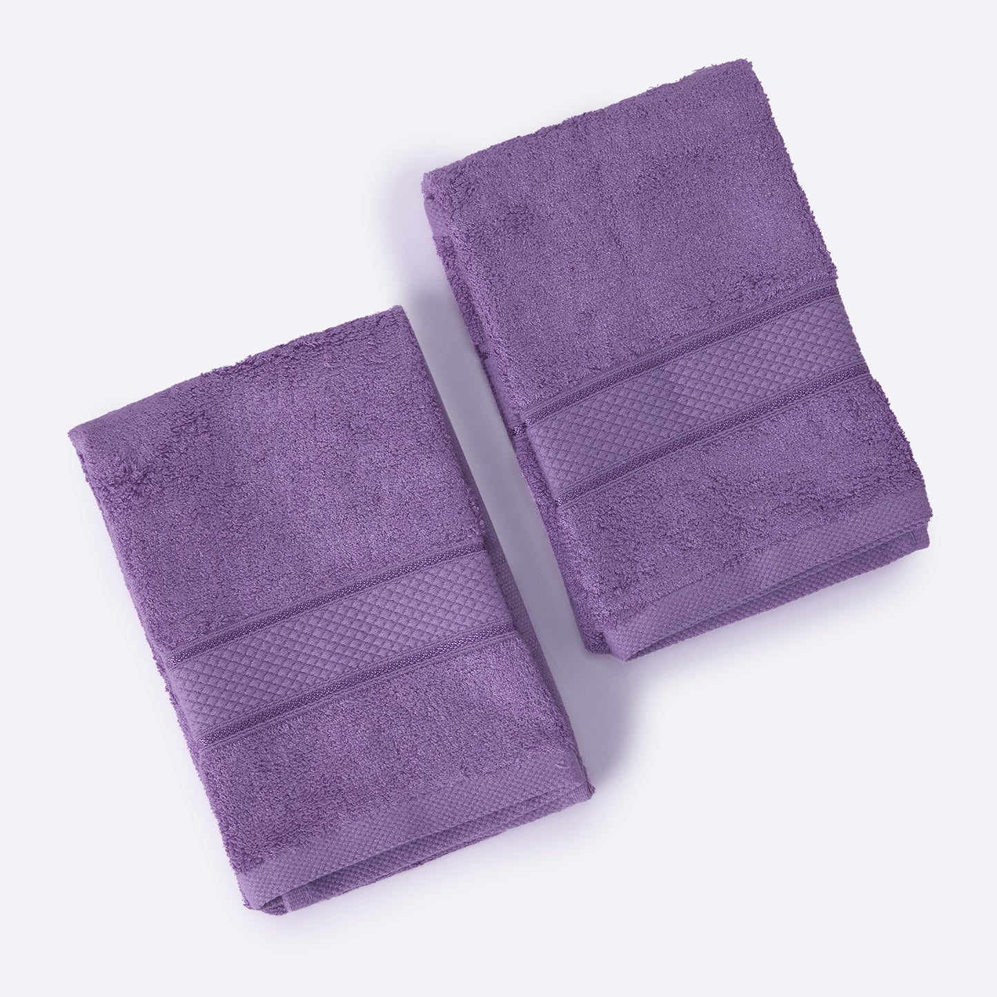 Bamboo Soul Bamboo Hand Towel | Ultra Absorbent & Super Soft | 40 x 60 cm - 550 GSM | Pack of 2 – Purple