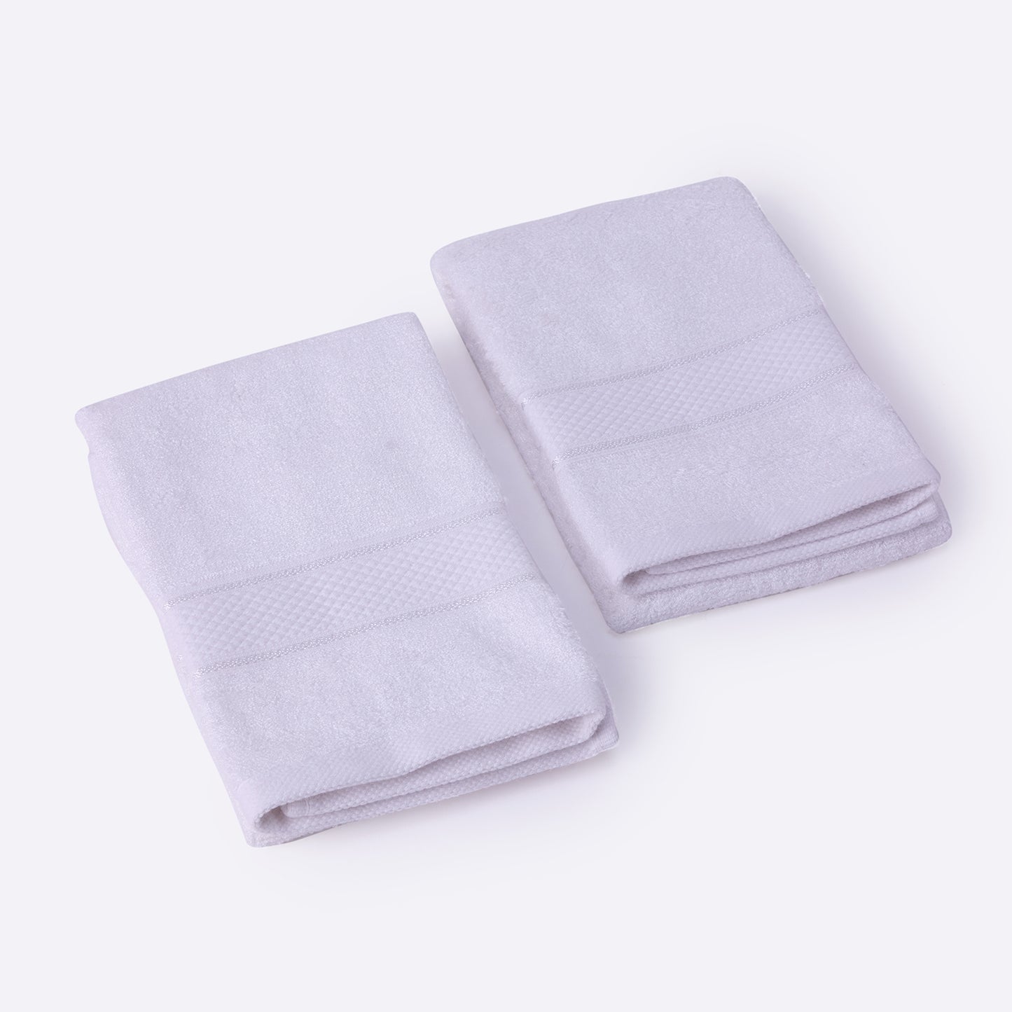 Bamboo Soul Bamboo Hand Towel | Ultra Absorbent & Super Soft | 40 x 60 cm - 550 GSM | Pack of 2 – White