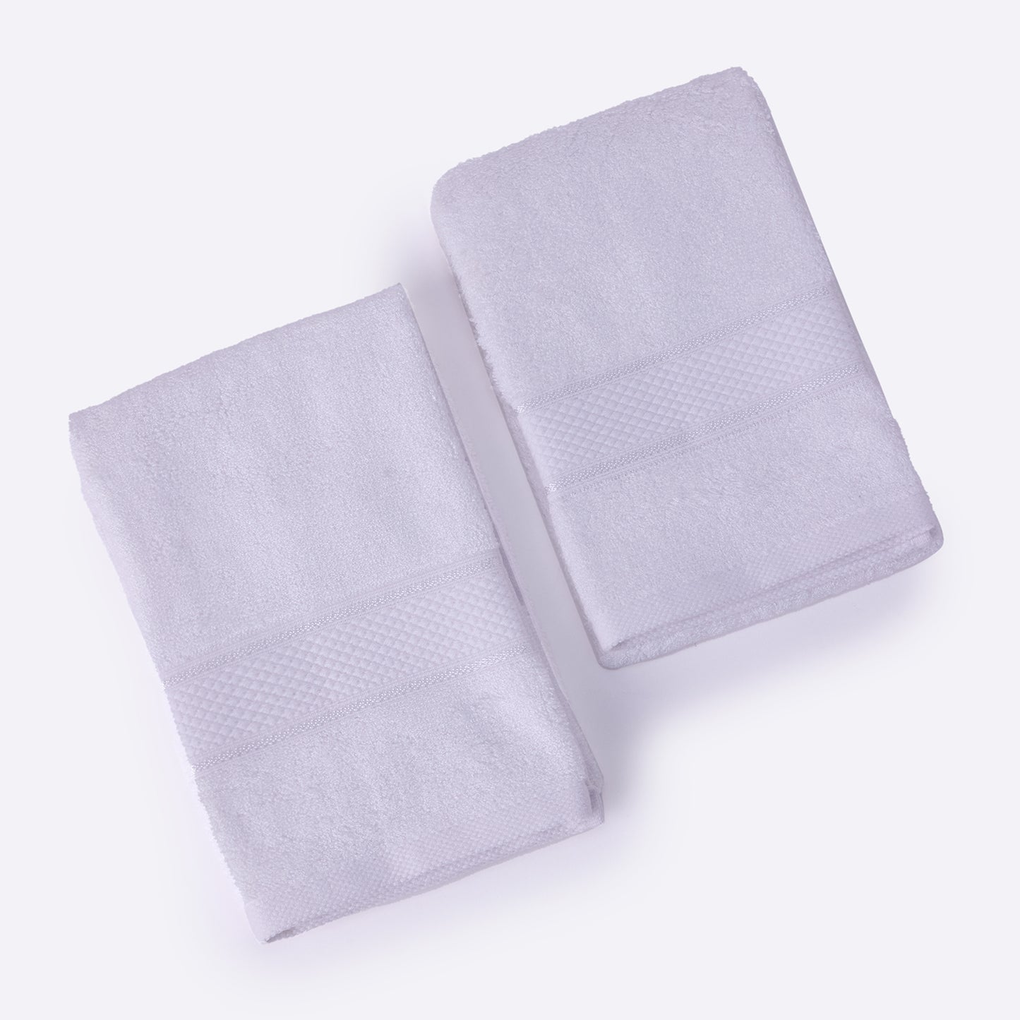 Bamboo Soul Bamboo Hand Towel | Ultra Absorbent & Super Soft | 40 x 60 cm - 550 GSM | Pack of 2 – White