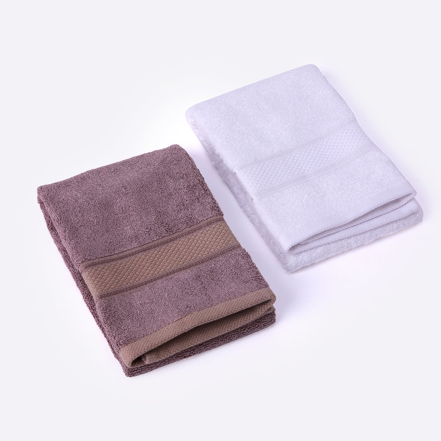 Bamboo Soul Bamboo Hand Towel | Ultra Absorbent & Super Soft | 40 x 60 cm - 550 GSM | Pack of 2 – White