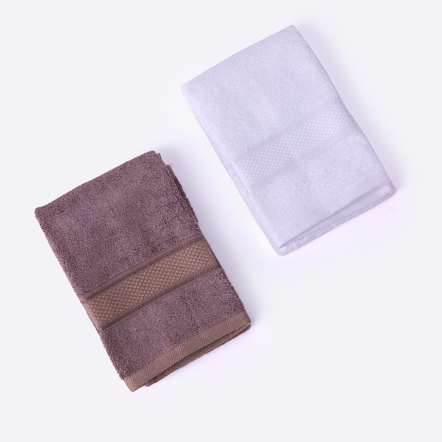 Bamboo Soul Bamboo Hand Towel | Ultra Absorbent & Super Soft | 40 x 60 cm - 550 GSM | Pack of 2 – White