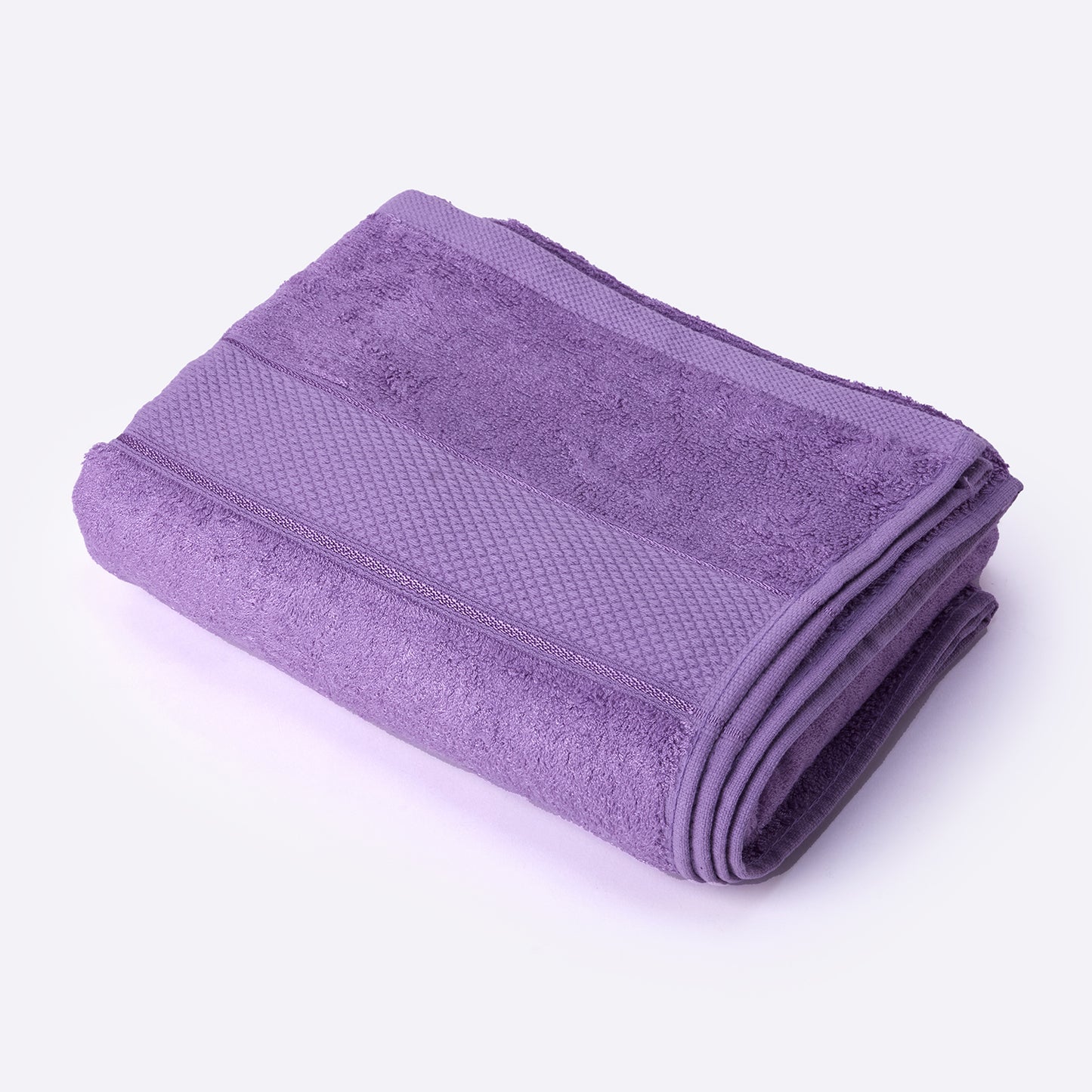 Bamboo Soul Bamboo Bath Towel | 550 GSM | Large Size | 75 x 150 cms | set of 1 - Purple