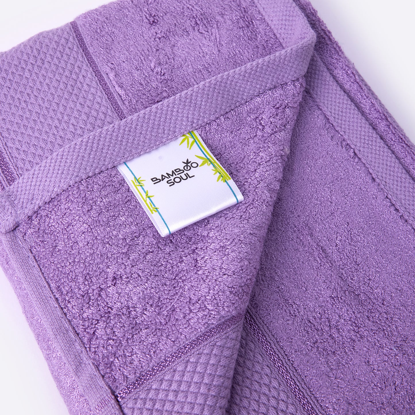 Bamboo Soul Bamboo Bath Towel | 550 GSM | Large Size | 75 x 150 cms | set of 1 - Purple
