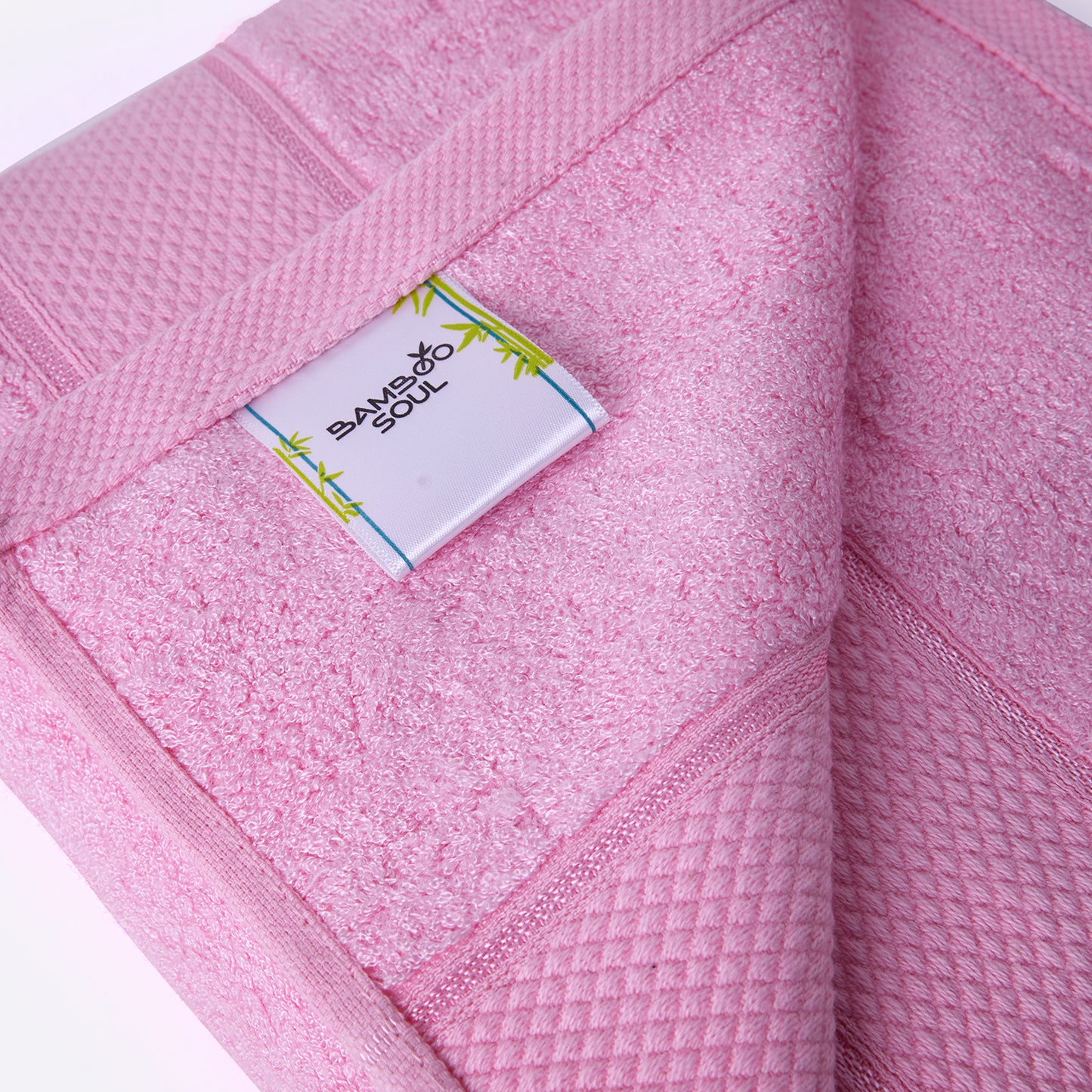 Bamboo Soul Bamboo Bath Towel | Large Size | Ultra Absorbent & Super Soft | 75 x 150 cm - 550 GSM | Pack of 1 – Pink