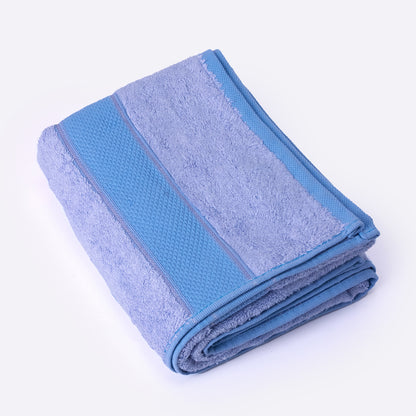 Bamboo Soul Bamboo Bath Towel | Large Size | Ultra Absorbent & Super Soft | 75 x 150 cm - 550 GSM | Pack of 1 – Sky Blue