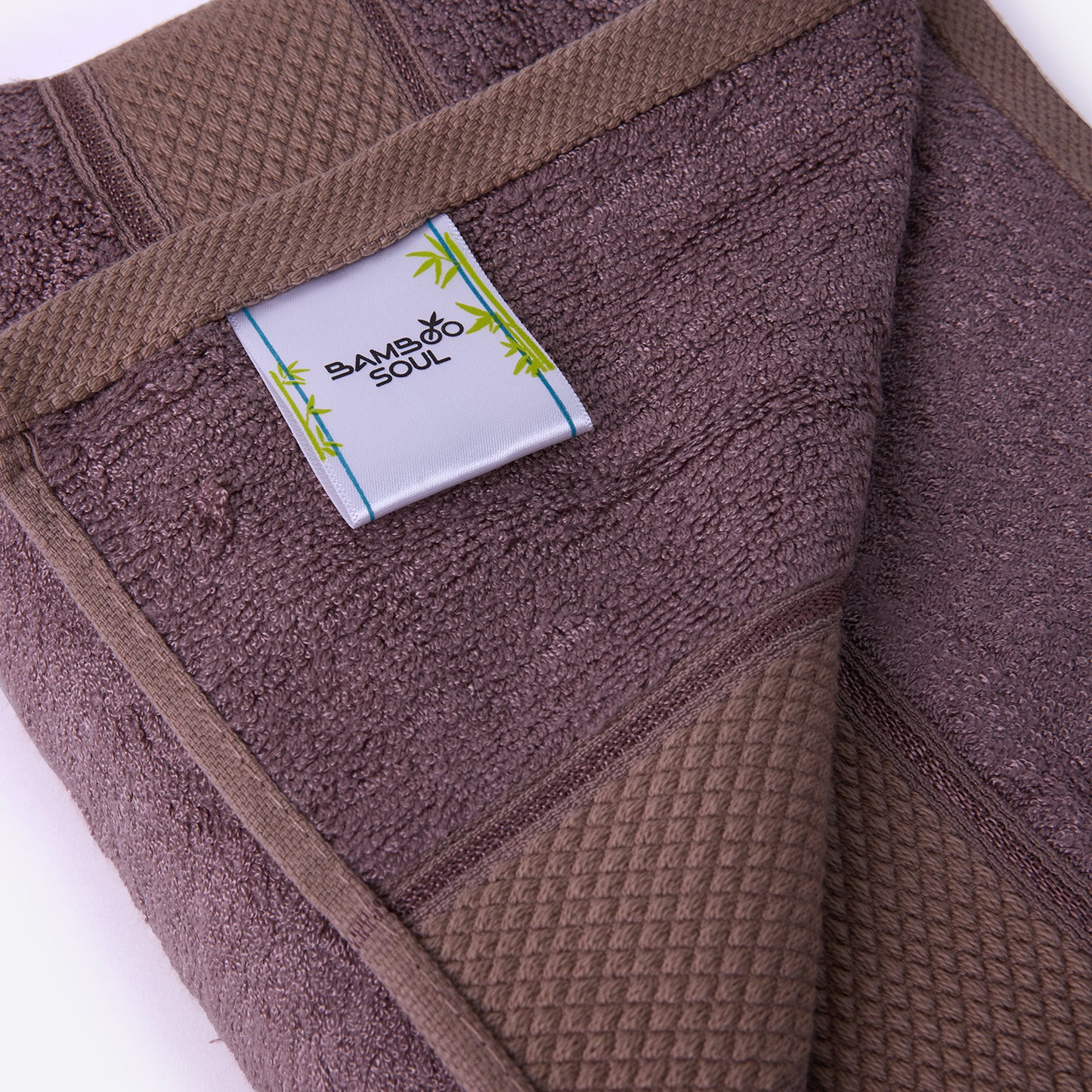 Bamboo Soul Bamboo Bath Towel | Large Size | Ultra Absorbent & Super Soft | 75 x 150 cm - 550 GSM | Pack of 1 – Dark Beige