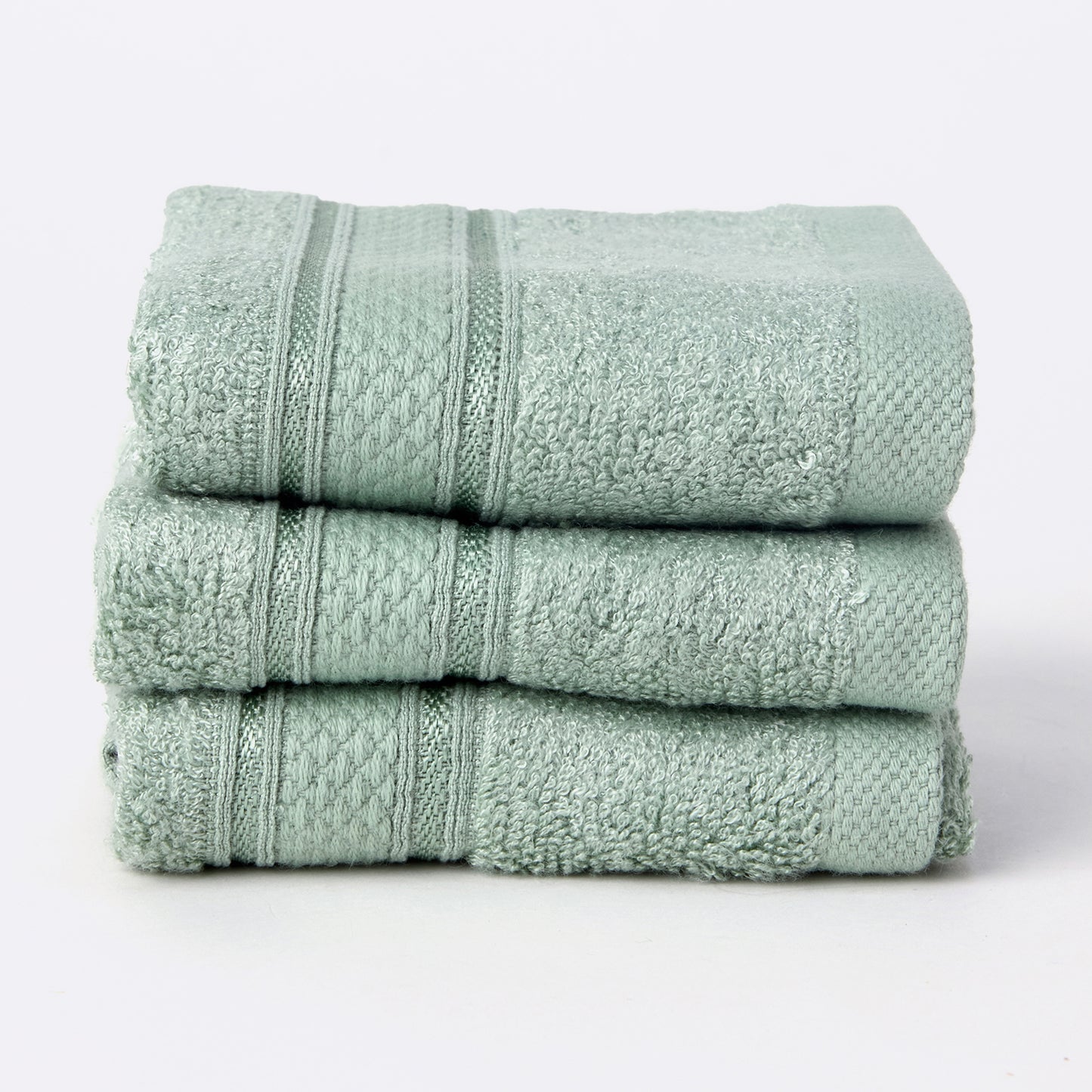 Bamboo Soul Bamboo Face Towel | Ultra Absorbent & Super Soft | 30 x 30 cm - 550 GSM | Pack of 3 – MInt Green