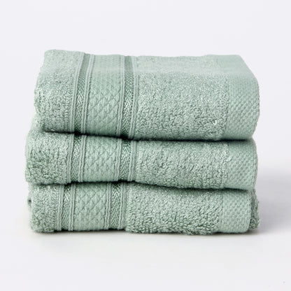 Bamboo Soul Bamboo Face Towel | Ultra Absorbent & Super Soft | 30 x 30 cm - 550 GSM | Pack of 3 – MInt Green