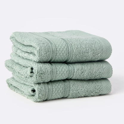 Bamboo Soul Bamboo Face Towel | Ultra Absorbent & Super Soft | 30 x 30 cm - 550 GSM | Pack of 3 – MInt Green