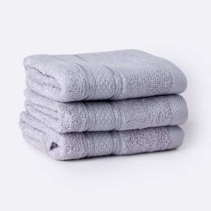 Bamboo Soul Bamboo Face Towel | Ultra Absorbent & Super Soft | 30 x 30 cm - 550 GSM | Pack of 3 – Grey