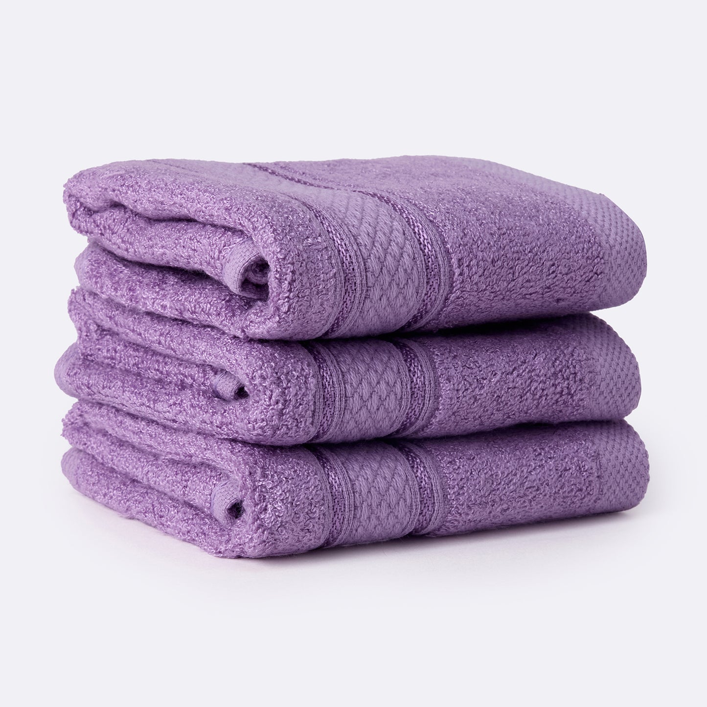 Bamboo Soul Bamboo Face Towel | Ultra Absorbent & Super Soft | 30 x 30 cm - 550 GSM | Pack of 3 – Purple