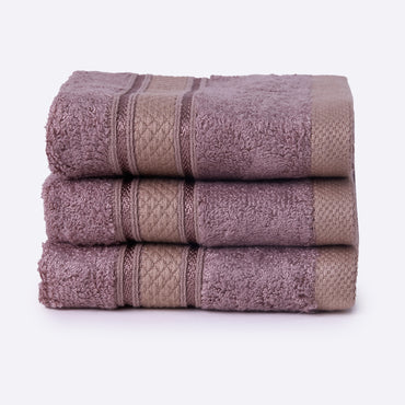 Bamboo Soul Bamboo Face Towel | Ultra Absorbent & Super Soft | 30 x 30 cm - 550 GSM | Pack of 3 – Dark Beige