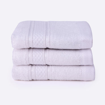 Bamboo Soul Bamboo Face Towel | Ultra Absorbent & Super Soft | 30 x 30 cm - 550 GSM | Pack of 3 – White