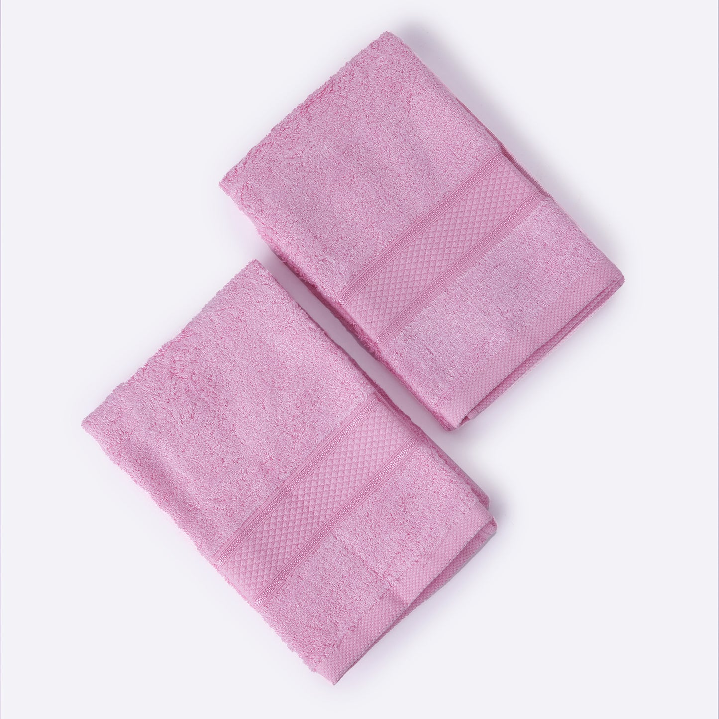 Bamboo Soul Bamboo Hand Towel | Ultra Absorbent & Super Soft | 40 x 60 cm - 550 GSM | Pack of 2 – Pink