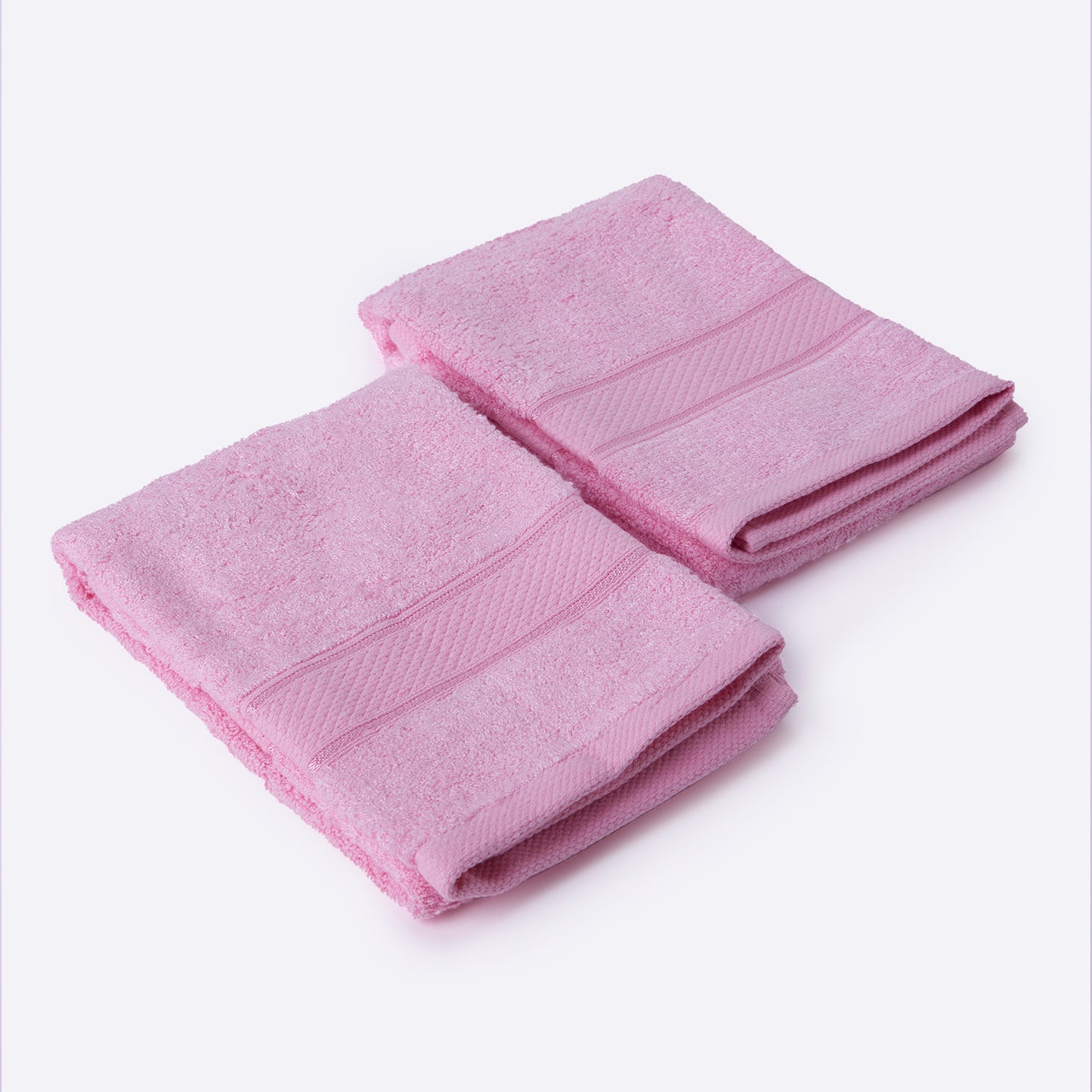 Bamboo Soul Bamboo Hand Towel | Ultra Absorbent & Super Soft | 40 x 60 cm - 550 GSM | Pack of 2 – Pink