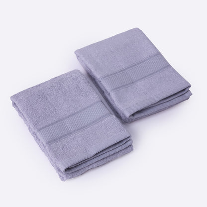 Bamboo Soul Bamboo Hand Towel | Ultra Absorbent &amp; Super Soft | 40 x 60 cm - 550 GSM | Pack of 2 – Grey