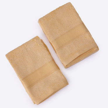 Bamboo Soul Bamboo Hand Towel | Ultra Absorbent & Super Soft | 40 x 60 cm - 550 GSM | Pack of 2 – Yellow