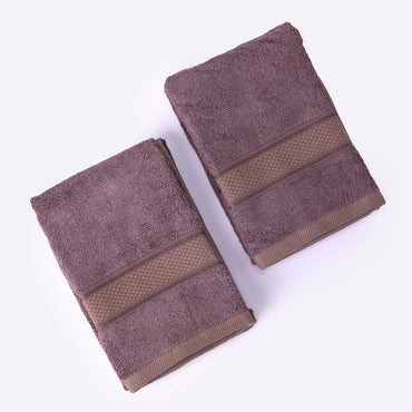 Bamboo Soul Bamboo Hand Towel | Ultra Absorbent & Super Soft | 40 x 60 cm - 550 GSM | Pack of 2 – Dark Beige
