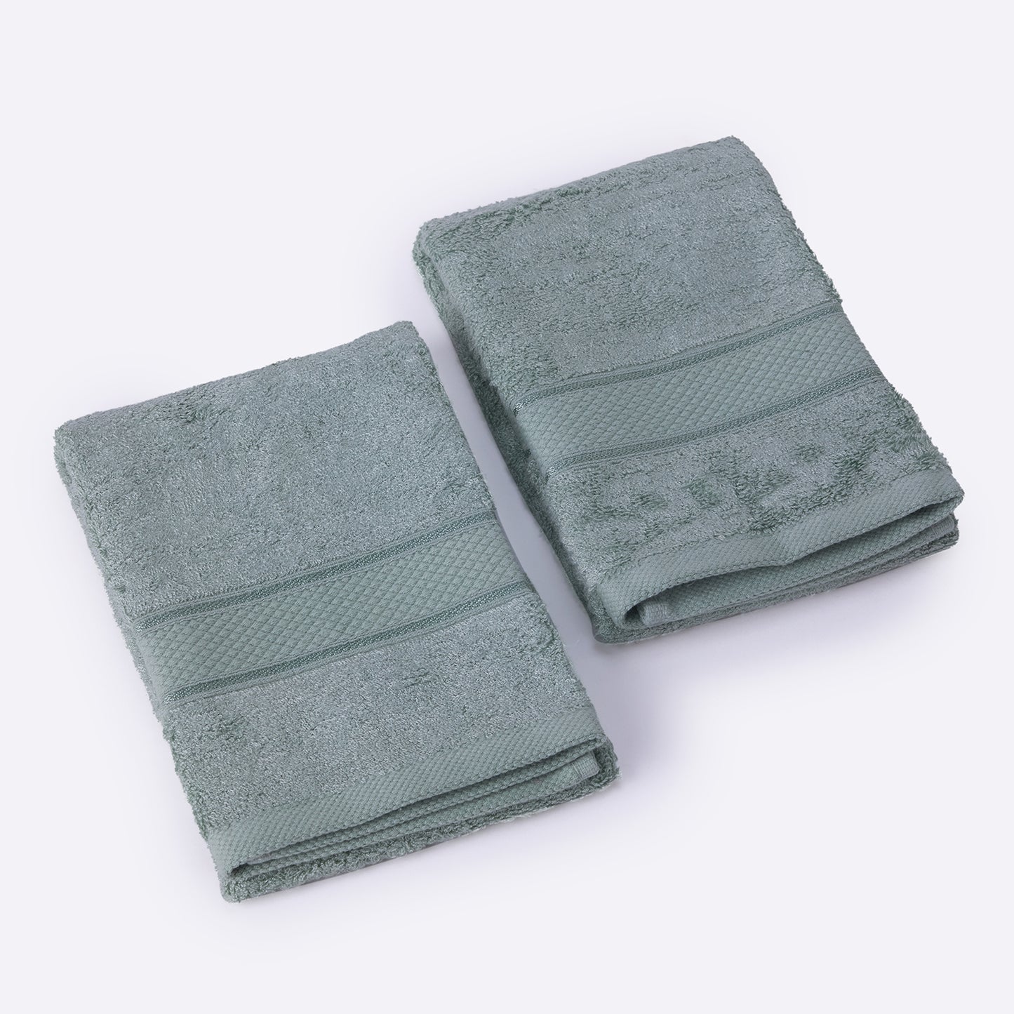 Bamboo Soul Bamboo Hand Towel | Ultra Absorbent &amp; Super Soft | 40 x 60 cm - 550 GSM | Pack of 2 – Mint Green