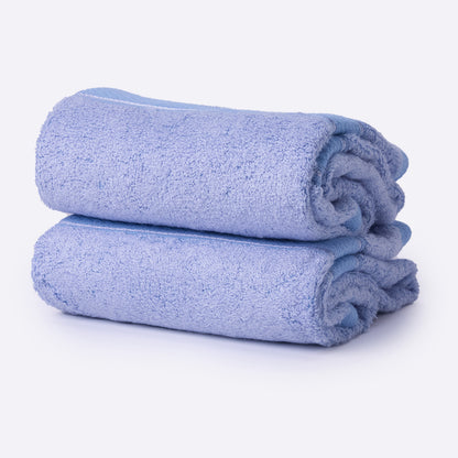 Bamboo Soul Bamboo Hand Towel | Ultra Absorbent & Super Soft | 40 x 60 cm - 550 GSM | Pack of 2 – Blue