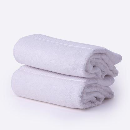 Bamboo Soul Bamboo Hand Towel | Ultra Absorbent & Super Soft | 40 x 60 cm - 550 GSM | Pack of 2 – White