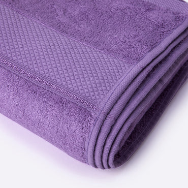 Bamboo Soul Bamboo Bath Towel | 550 GSM | Large Size | 75 x 150 cms | set of 1 - Purple