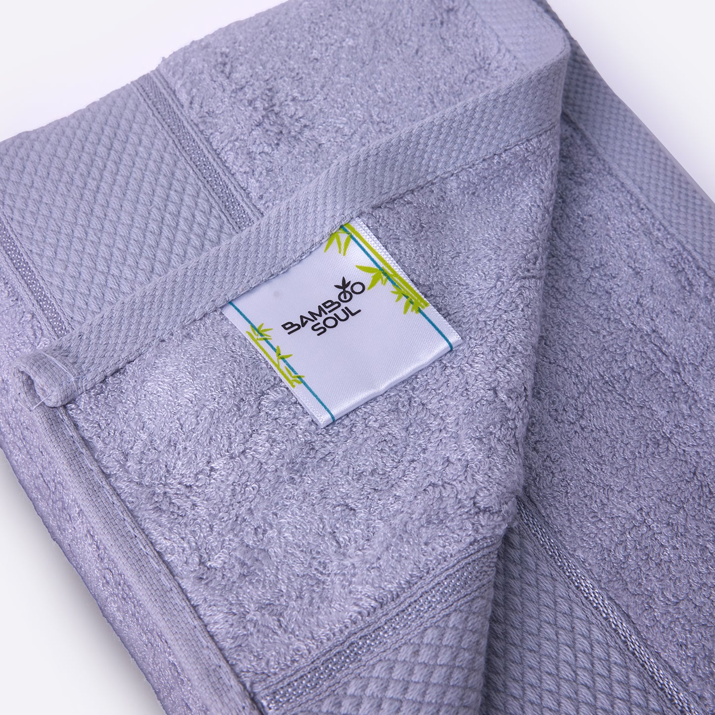 Bamboo Soul Bamboo Bath Towel | Large Size | Ultra Absorbent & Super Soft | 75 x 150 cm - 550 GSM | Pack of 1 – Light Grey