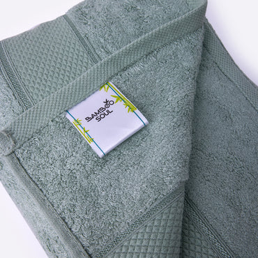 Bamboo Soul Bamboo Bath Towel | Large Size | Ultra Absorbent & Super Soft | 75 x 150 cm - 550 GSM | Pack of 1 – Mint Green