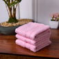 Bamboo Soul Bamboo Face Towel | Ultra Absorbent & Super Soft | 30 x 30 cm - 550 GSM | Pack of 3 – Pink