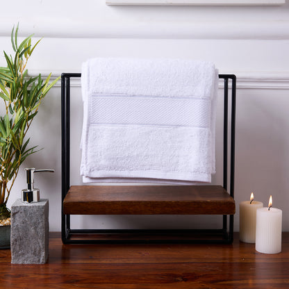 Bamboo Soul Bamboo Bath Towel | Large Size | Ultra Absorbent & Super Soft | 75 x 150 cm - 550 GSM | Pack of 1 – White